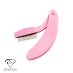 شانه مژه و ابرو آذین الماس سپاهان، ابزاری حرفه‌ای برای شانه کردن مژه‌ها و ابروها، طراحی جمع‌شونده و کوچک، در 4 رنگ زیبا.
